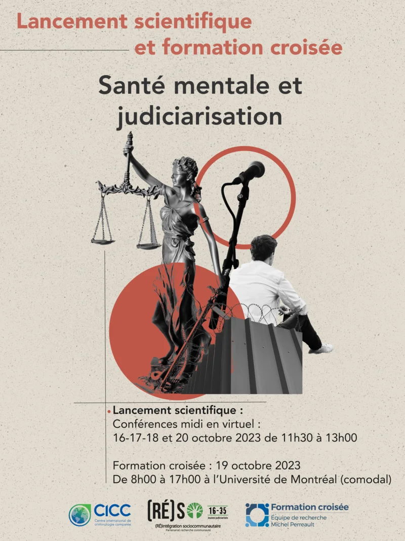 Santé mentale et judiciarisation : enjeux entourant les trajectoires de services- formation croisée en collaboration avec le CICC et le (RÉ)SO 16-35